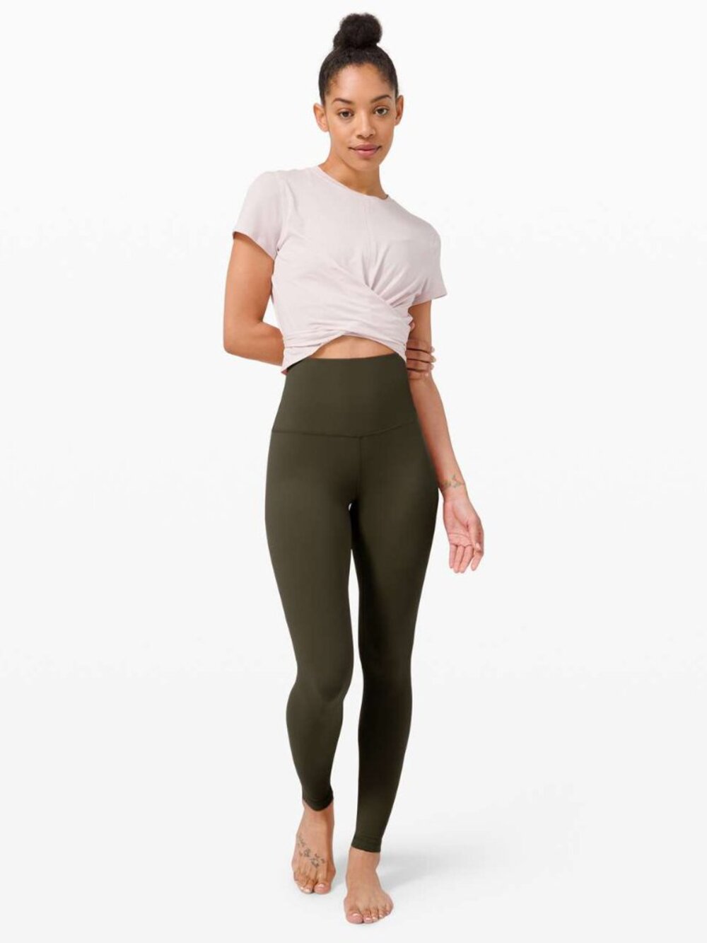 Lululemon Align Super-High Rise Pant 28" Dark Olive Size 4
